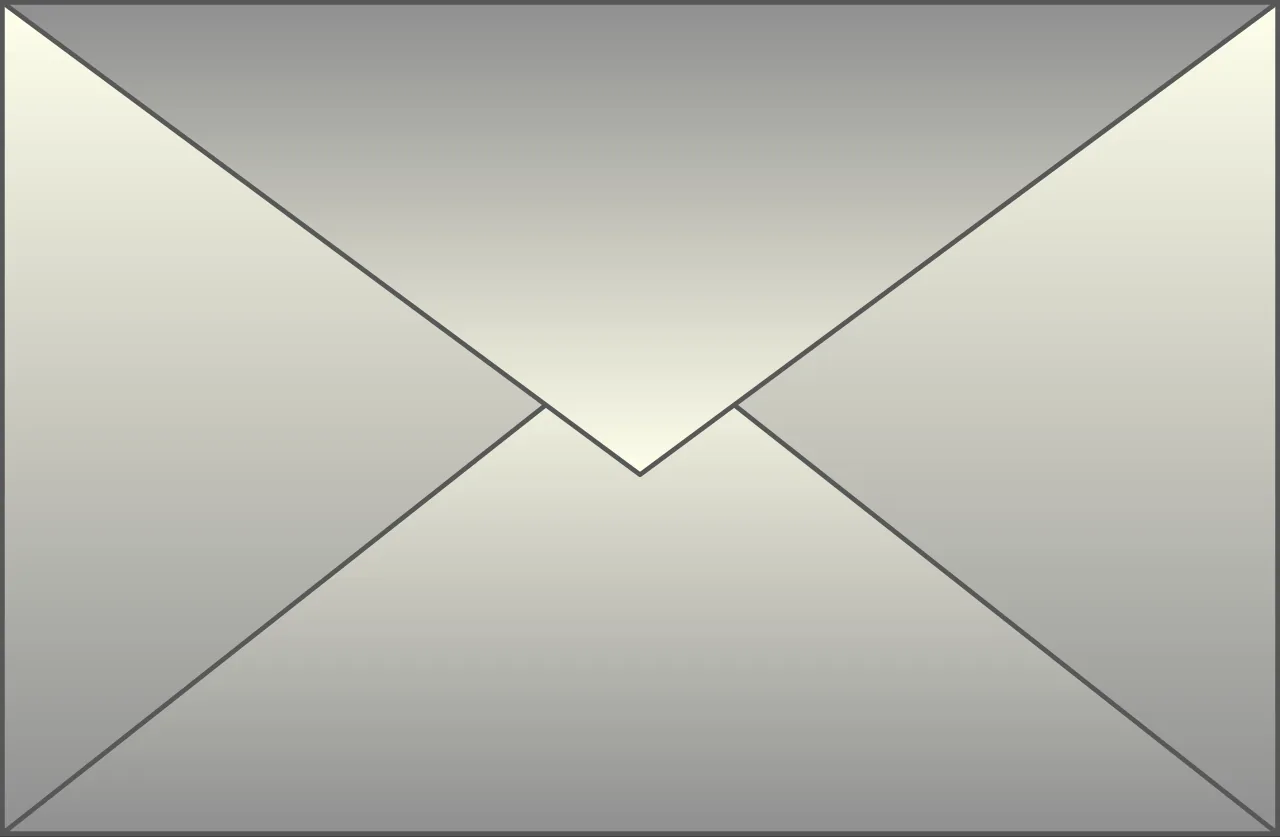 A simple white envelope icon outlined in black.